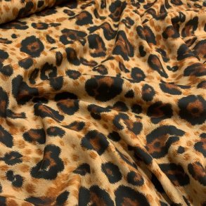 Viskose med leopard pletter - pr. 0,25 meter