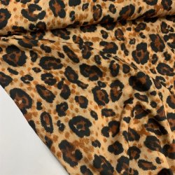 Viskose med leopard pletter - pr. 0,25 meter