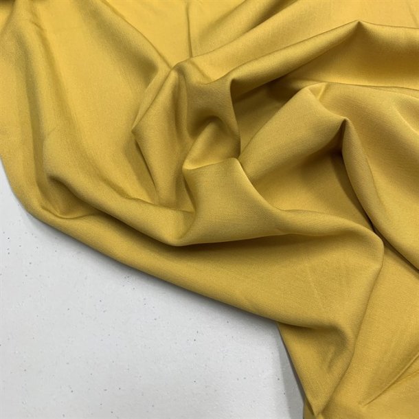 Viskose twill i karrygul - pr. 0,25 meter 
