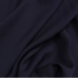 Viskose twill i marinebl - pr. 0,25 meter