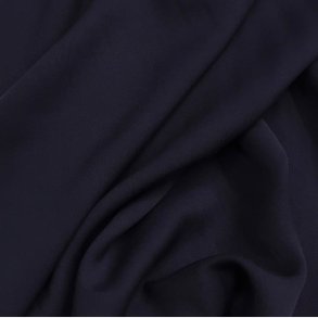 Viskose twill i marinebl - pr. 0,25 meter