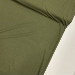 Den lkre viskose jersey i armygrn - pr. 0,25 meter