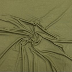 Den lkre viskose jersey i armygrn - pr. 0,25 meter