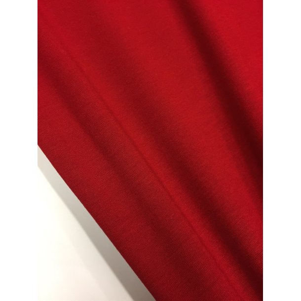 Viskosejersey i r�d - pr. 0,25 meter