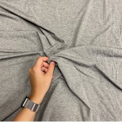 Den lkre viskose jersey i lysegr - pr. 0,25 meter