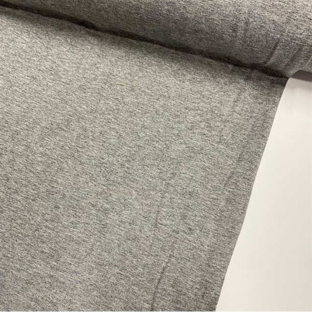 Den lkre viskose jersey i lysegr - pr. 0,25 meter