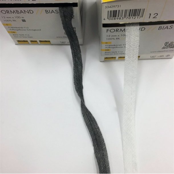 Vlieseline formb�nd 12 mm, 2 varianter - pr. meter