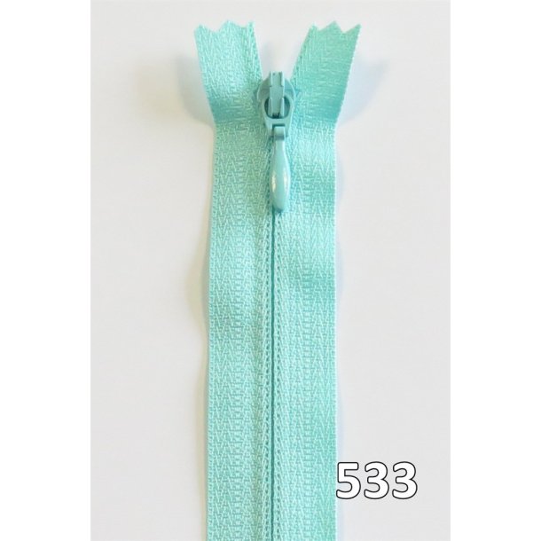 YKK kjolelynls, m/drbe, vendt spiral, ikke delbar 4 mm, 40 - 60 cm lang