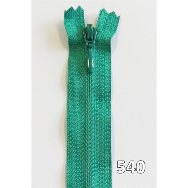 YKK kjolelynls, m/drbe, vendt spiral, ikke delbar 4 mm, 40 - 60 cm lang