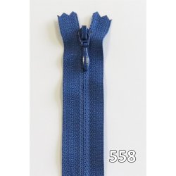 YKK kjolelynls, m/drbe, vendt spiral, ikke delbar 4 mm, 40 - 60 cm lang