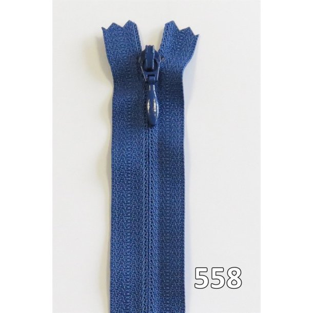 YKK kjolelynls, m/drbe, vendt spiral, ikke delbar 4 mm, 40 - 60 cm lang