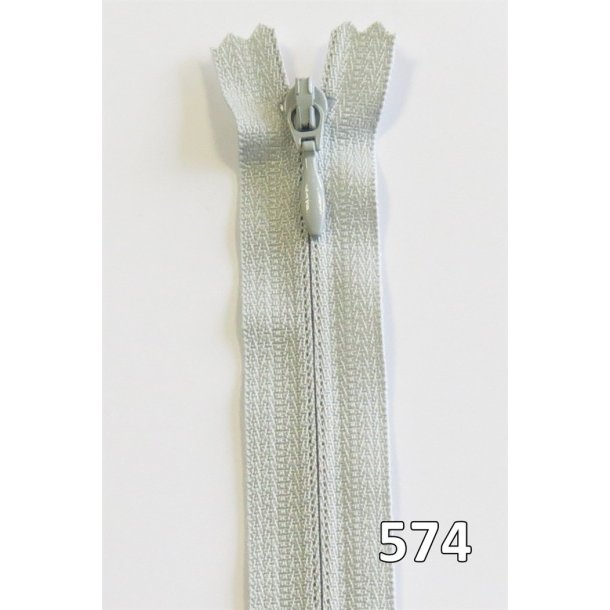 YKK kjolelynls, m/drbe, vendt spiral, ikke delbar 4 mm, 40 - 60 cm lang