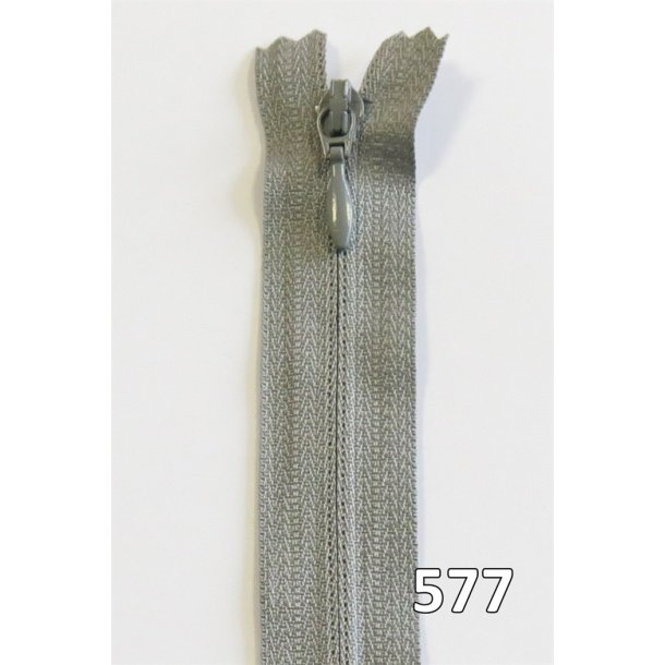 YKK kjolelynls, m/drbe, vendt spiral, ikke delbar 4 mm, 40 - 60 cm lang