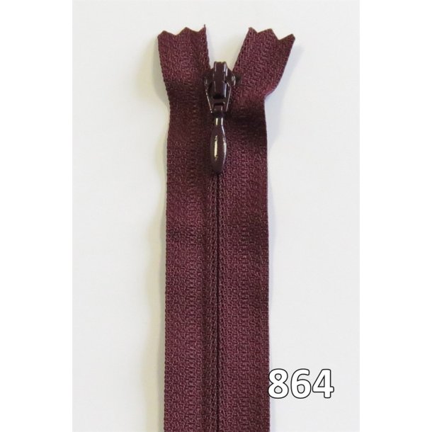 YKK kjolelynls, m/drbe, vendt spiral, ikke delbar 4 mm, 40 - 60 cm lang