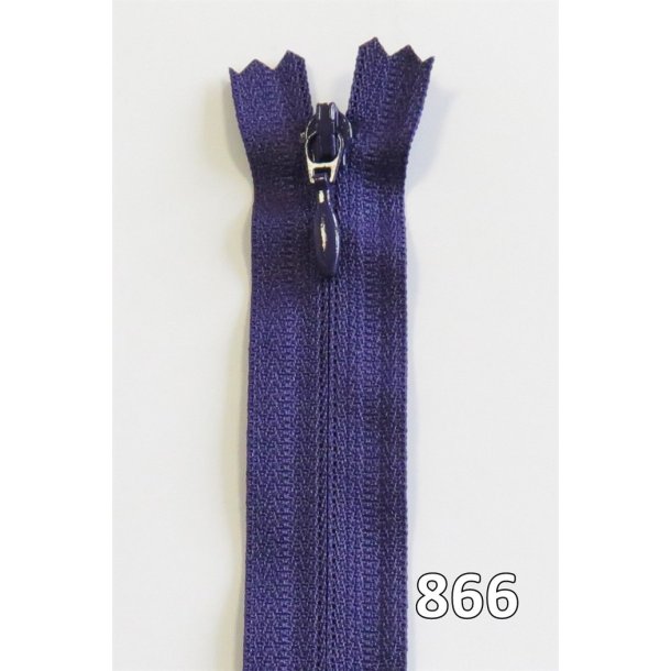 YKK kjolelynls, m/drbe, vendt spiral, ikke delbar 4 mm, 40 - 60 cm lang