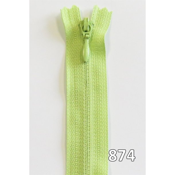 YKK kjolelynls, m/drbe, vendt spiral, ikke delbar 4 mm, 40 - 60 cm lang