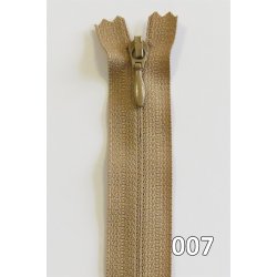 YKK kjolelynls, m/drbe, vendt spiral, ikke delbar 4 mm, 40 - 60 cm lang