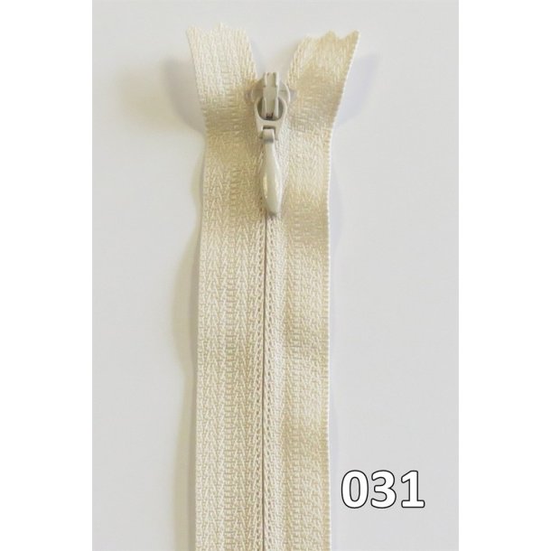 YKK kjolelynls, m/drbe, vendt spiral, ikke delbar 4 mm, 40 - 60 cm lang