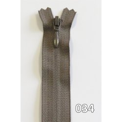 YKK kjolelynls, m/drbe, vendt spiral, ikke delbar 4 mm, 40 - 60 cm lang