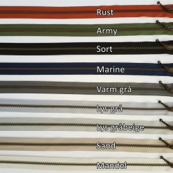 YKK Lynl�s til Zipper Jacket - 45 cm delbar lynl�s i 9 farver