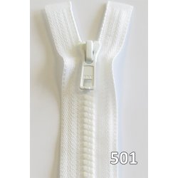 YKK lynl�s, Vislon/Delrin, delbar, 2-vejs, 6 mm 75 - 110 cm lang