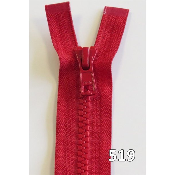 YKK lynl�s, Vislon/Delrin, delbar, 2-vejs, 6 mm 75 - 110 cm lang