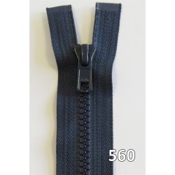 YKK lynl�s, Vislon/Delrin, delbar, 2-vejs, 6 mm 75 - 110 cm lang