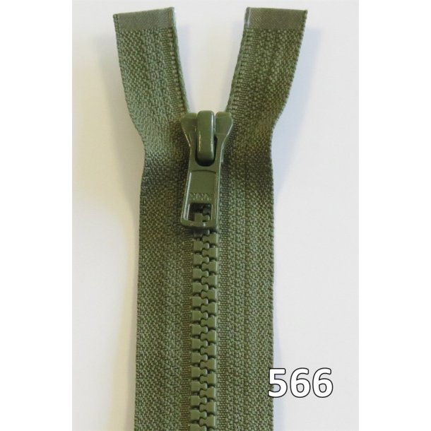 YKK lynl�s, Vislon/Delrin, delbar, 2-vejs, 6 mm 75 - 110 cm lang