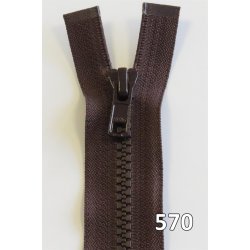 YKK lynl�s, Vislon/Delrin, delbar, 2-vejs, 6 mm 75 - 110 cm lang