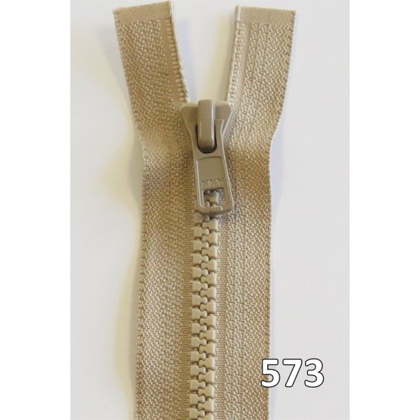 YKK lynl�s, Vislon/Delrin, delbar, 2-vejs, 6 mm 75 - 110 cm lang