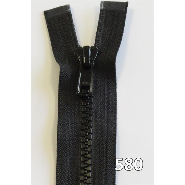 YKK lynl�s, Vislon/Delrin, delbar, 2-vejs, 6 mm 75 - 110 cm lang