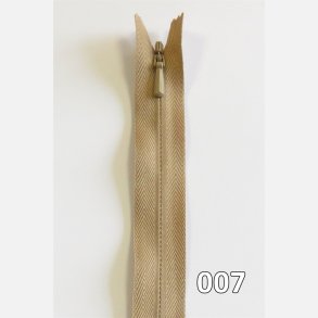 YKK usynlig lynl�s, spiral, ikke delbar 4 mm, 23 cm