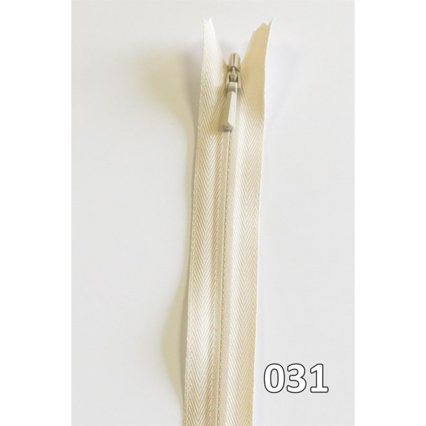 YKK usynlig lynl�s, spiral, ikke delbar 4 mm, 23 cm