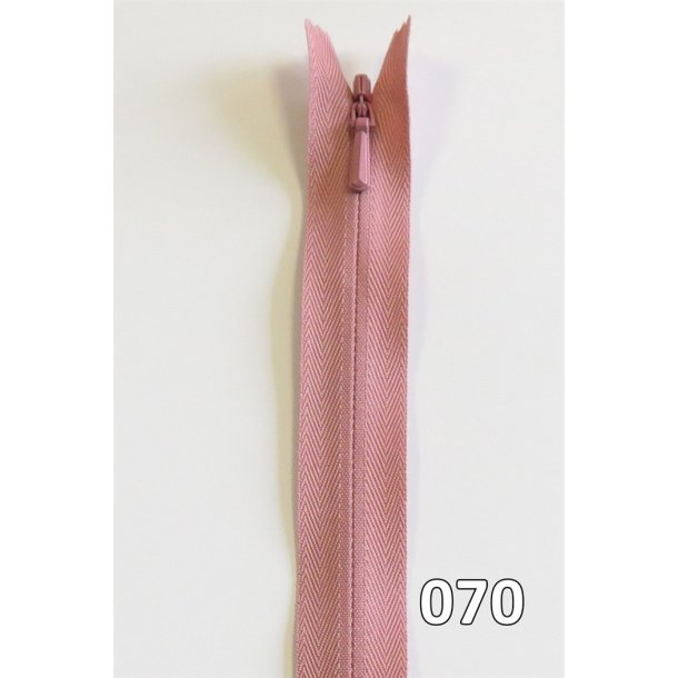 YKK usynlig lynl�s, spiral, ikke delbar 4 mm, 23 cm