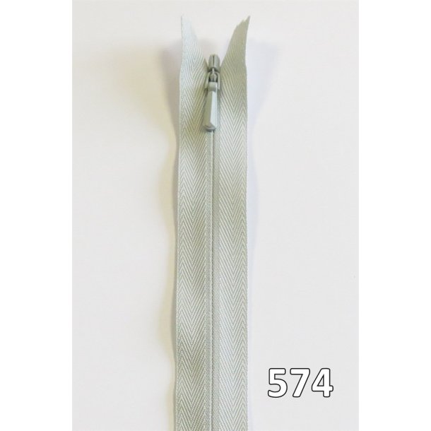 YKK usynlig lynl�s, spiral, ikke delbar 4 mm, 23 cm