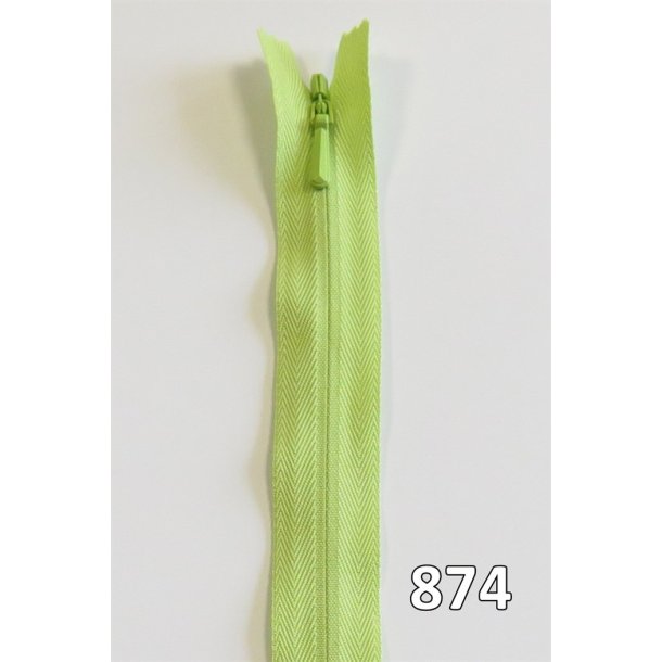 YKK usynlig lynl�s, spiral, ikke delbar 4 mm, 23 cm