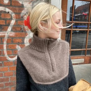 Zipper Neck - strikkeopskrift fra PetiteKnit