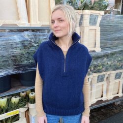 Zipper Slipover - strikkeopskrift fra PetiteKnit