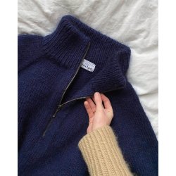 Zipper Sweater - Man - strikkeopskrift fra PetiteKnit
