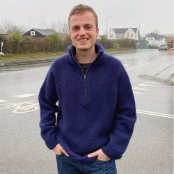 Zipper Sweater - Man - strikkeopskrift fra PetiteKnit