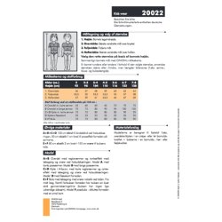 Onion 20022 - Overdel, kjole og buks. Snitmnster