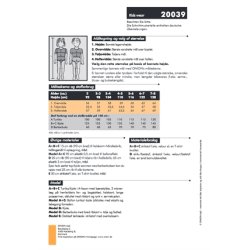 Onion 20039 - Tunika, kjole og berberbukser. Snitmnster