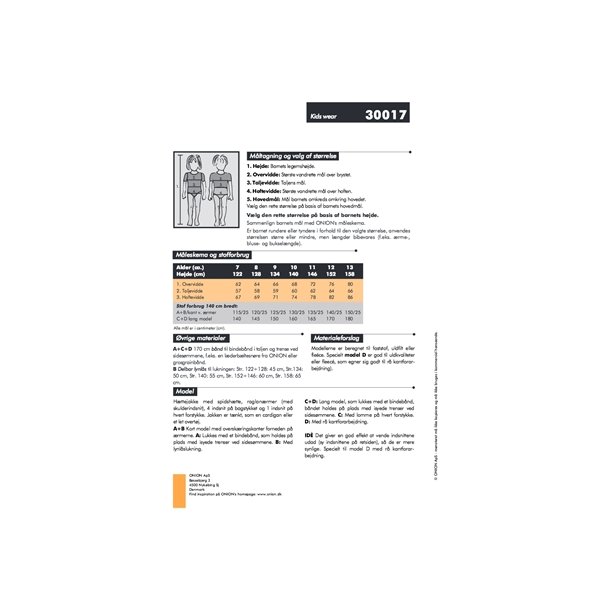 Onion 30017 - Httejakke. Snitmnster